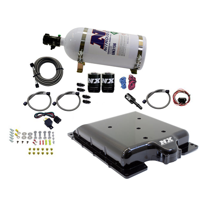 Tapa de Compresor Billet con Nitroso Integrado y Botella 10Lb Dodge Hellcat/Demon Nitrous Express NX 20972-10