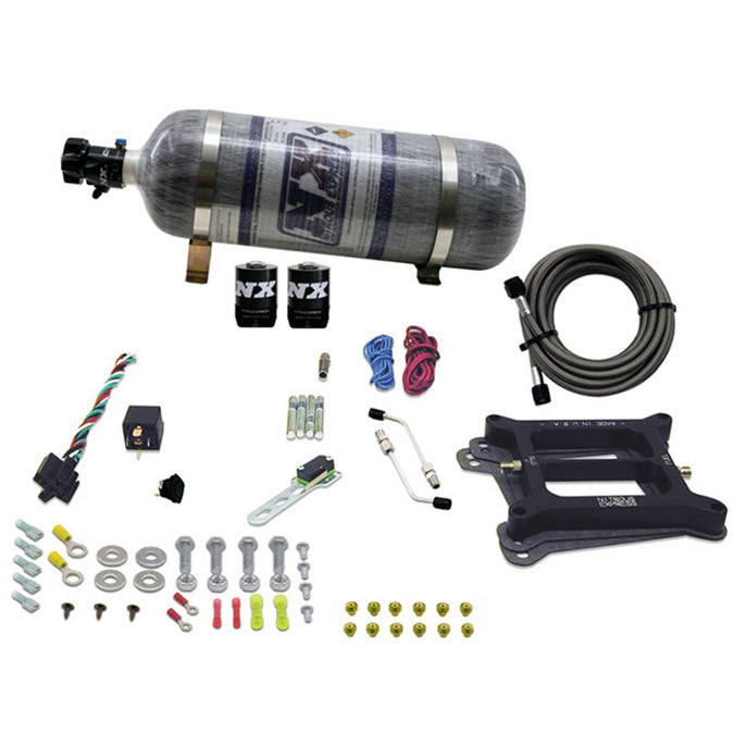Sistema Nitroso NX 30045-12 Etapa 6 Alcohol 50-300Hp con Botella Carbono 12Lb