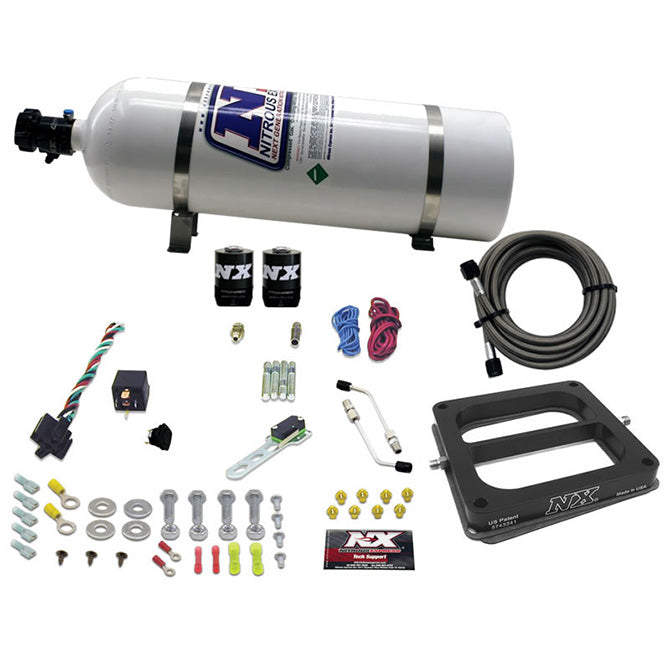 Sistema de Nitroso NX 30075-15 Etapa 6 Alcohol 50-300Hp con Botella 15Lb