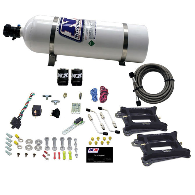 Sistema Nitroso NX 50240-15 Pro-Power 100-500Hp Doble 4150 con Botella 15Lb