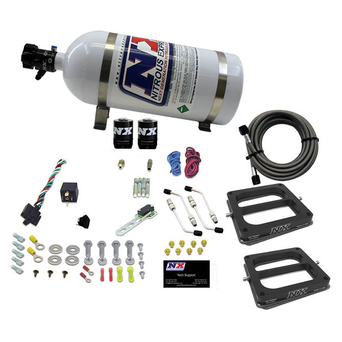 Sistema Nitroso Pro-Power Nitrous Express NX 50270-10, Doble Plato 4500, 100-500Hp, Botella 10Lb