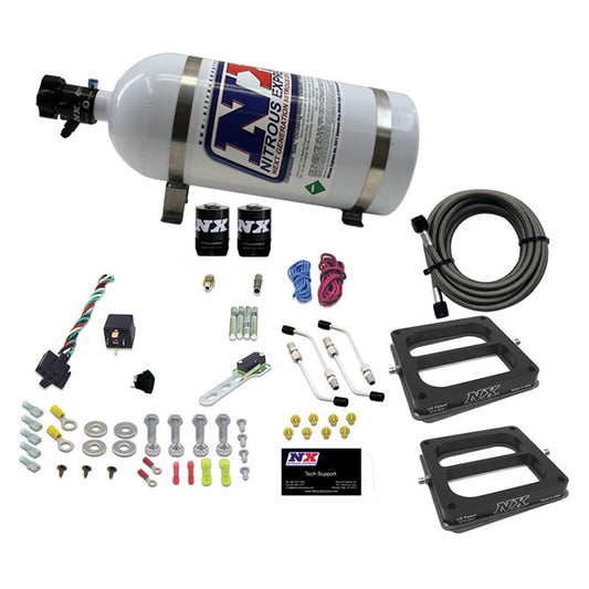 Sistema Nitroso Pro-Power Nitrous Express NX 50270-10, Doble Plato 4500, 100-500Hp, Botella 10Lb