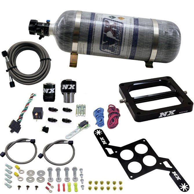 Sistema Nitroso Convencional NX 55070-12 300-650Hp con Botella Carbono 12Lb