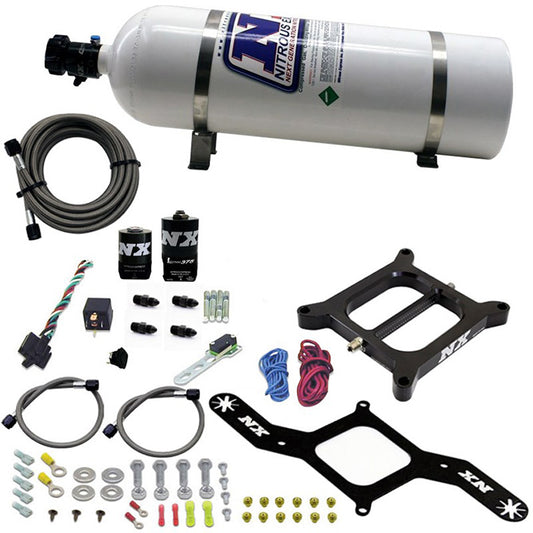 Sistema de Placa Convencional 4150 RNC 300-750Hp con Botella 15Lb Nitrous Express NX 55140-15