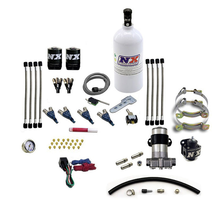 Sistema Nitroso Piranha 4 Cilindros (Pro-Mod) con Botella 2.5Lb NX 60006P