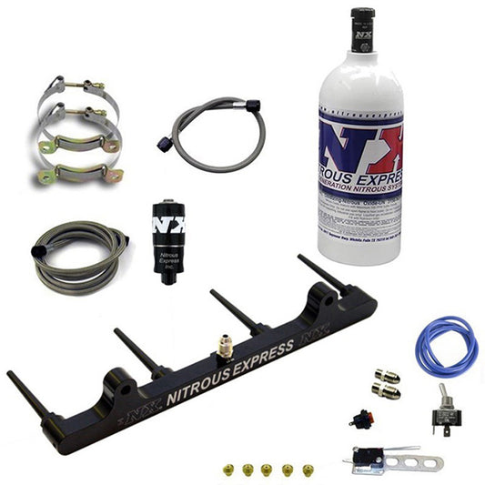 Sistema Billet Spray Bar Hayabusa 2008+ con Botella 2.5Lb Nitrous Express NX 62201-2.5P
