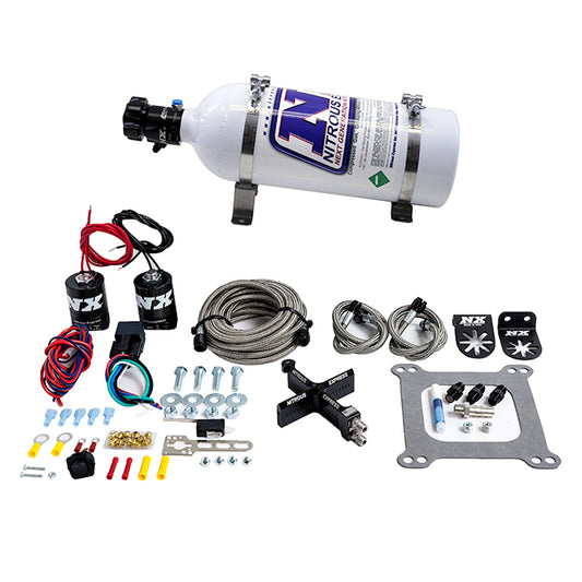 Sistema de Placa Transversal Covert 4150 Stage 6 50-300Hp con Botella 5Lb Nitrous Express NX 63041-05