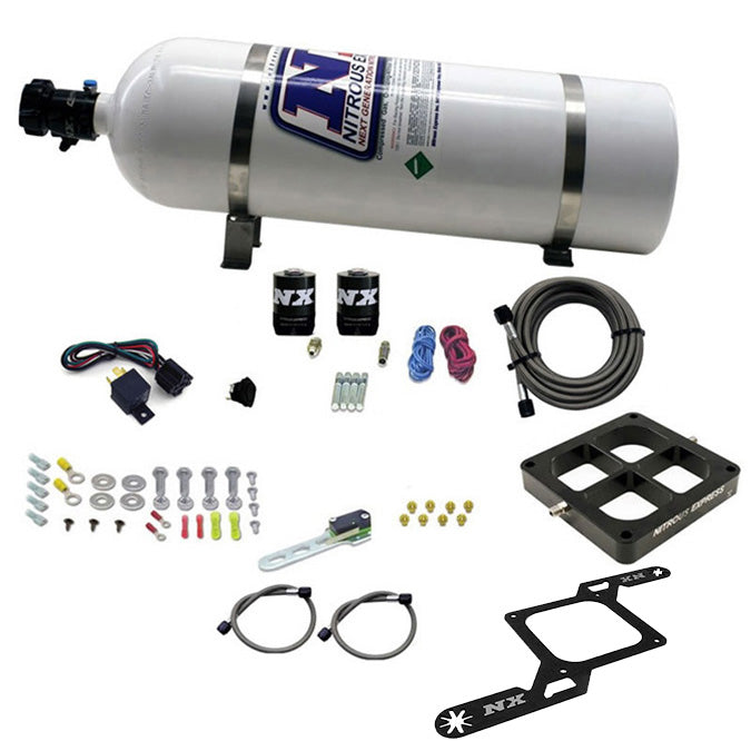 Sistema de Placa Billet Crossbar Nitrous Express NX 63870-15 250-750Hp con Botella 15Lb