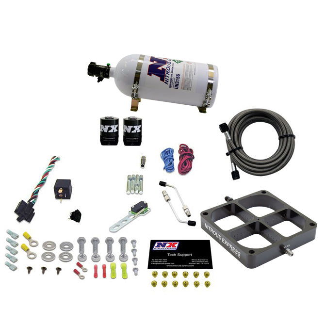 Sistema de Placa Billet Crossbar Nitrous Express NX 63980-05 1 Etapa 100-500Hp con Botella 5Lb