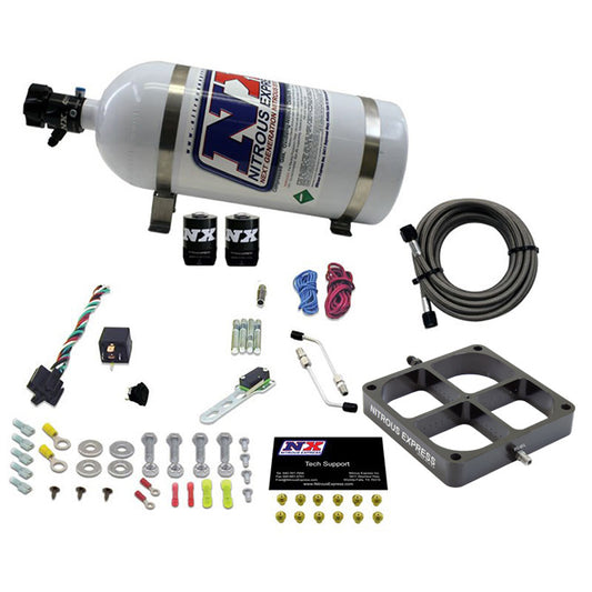 Sistema de Placa Billet Crossbar Nitrous Express NX 63980-10, 1 Etapa, 100-500Hp, Botella 10Lb