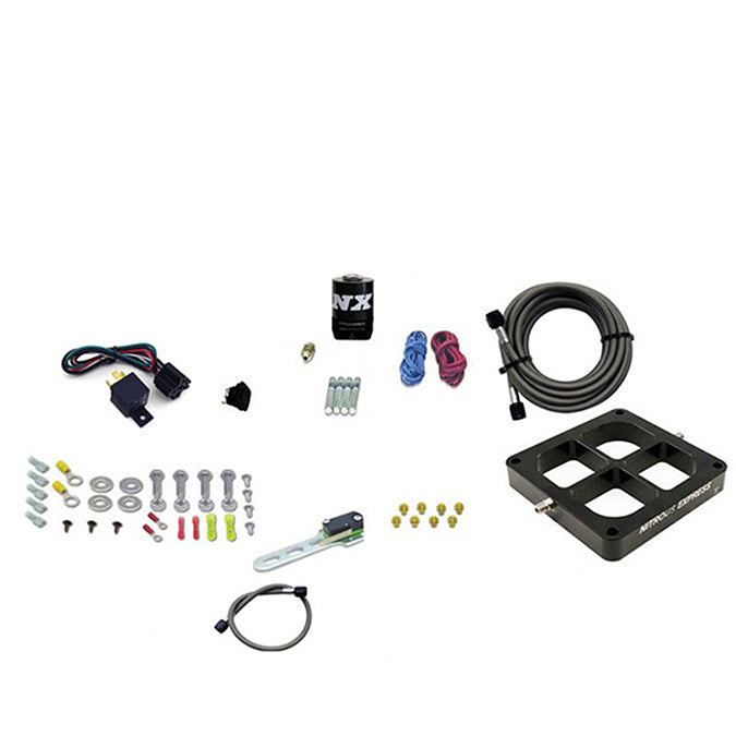 Sistema de Placa Billet Etapa Simple Seco 100-500HP Brida 4500 sin Botella Nitrous Express NX 66147-00