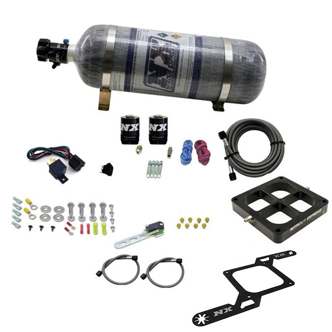 Sistema de Placa Billet Nitroso NX 66247-12 Doble Etapa Seco 100-1000HP