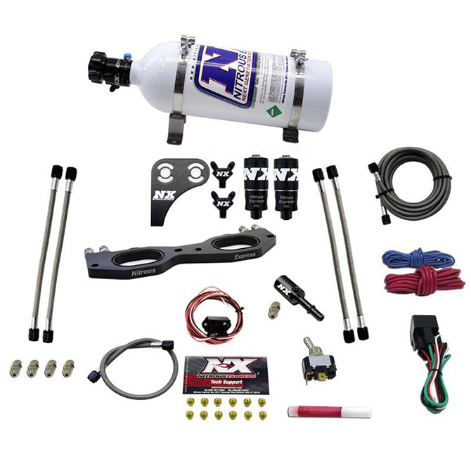 Sistema de Placa de Nitroso Polaris RZR 900 con Botella 5Lb Nitrous Express NX 67001-05P