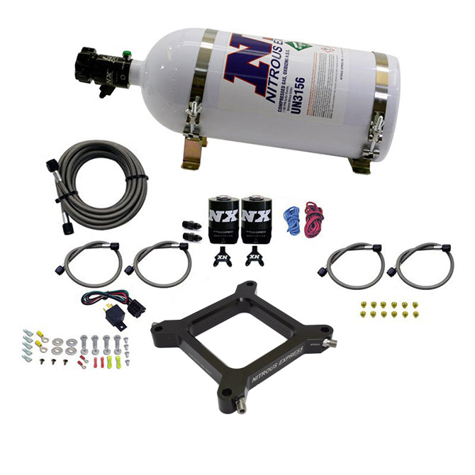 Placa 4150 Assassin Pro-Power Gasolina 100-500Hp con Botella 10Lb Nitrous Express NX 67540-10