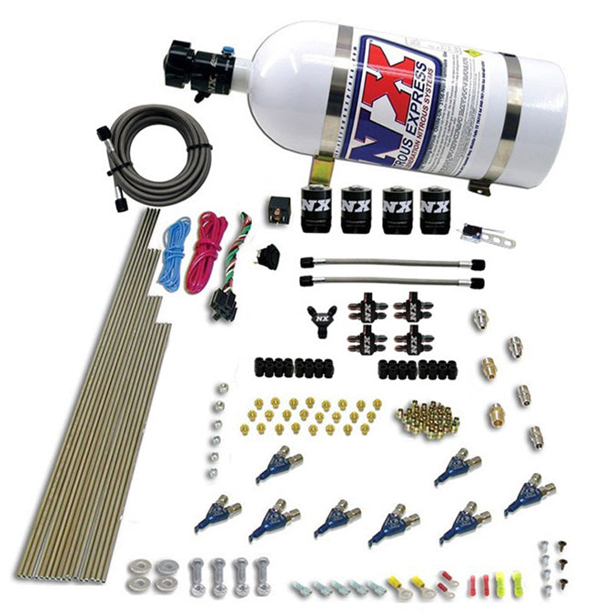 Sistema Nitroso Directo 8 Cil. EFI Gasolina (200-500Hp) 10LB Nitrous Express NX 80001EFI-10