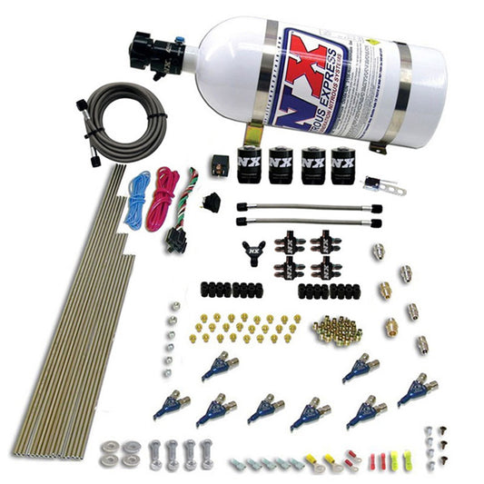 Sistema Nitroso Directo 8 Cil. EFI Gasolina (200-500Hp) 10LB Nitrous Express NX 80001EFI-10