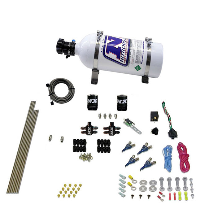 Kit Nitroso NX 80004-05 4 Cilindros Inyección Directa 100-250Hp con Botella 5Lb