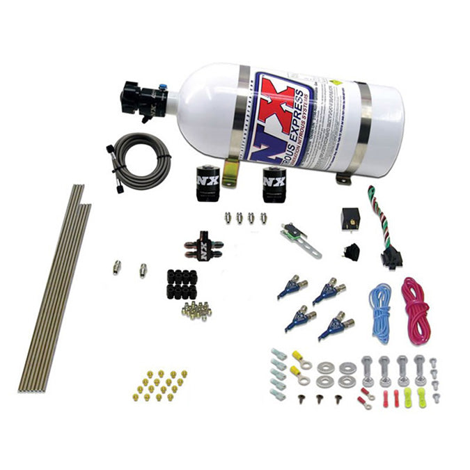 Sistema Nitroso Inyección Directa 4 Cil. (100-150-250Hp) 10Lb Nitrous Express NX 80004EFI-10