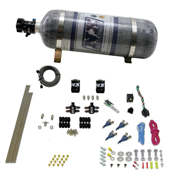 Sistema Nitroso Directo 4 Cil. Gasolina EFI (100-150-250Hp) 12LB Nitrous Express NX 80004EFI-12