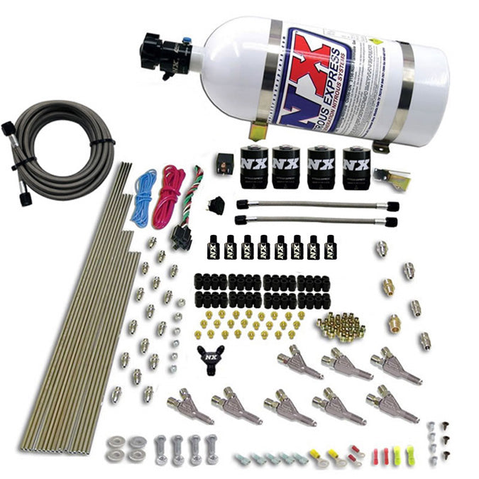 Kit Nitroso NX 80016-10 8 Cilindros SSV, 4 Solenoides, Botella 10Lb