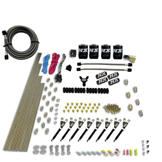 Kit Nitroso Nitrous Express NX 80019-00 8 Cilindros VXL 4 Solenoides (Sin Botella) Inyección Directa 200-500Hp