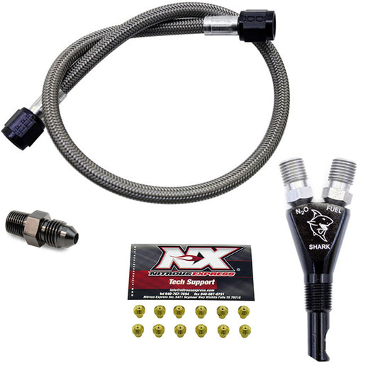 Inyector Nitroso Shark SHO 400 Hp EFI con Manguera 2ft NX 90019