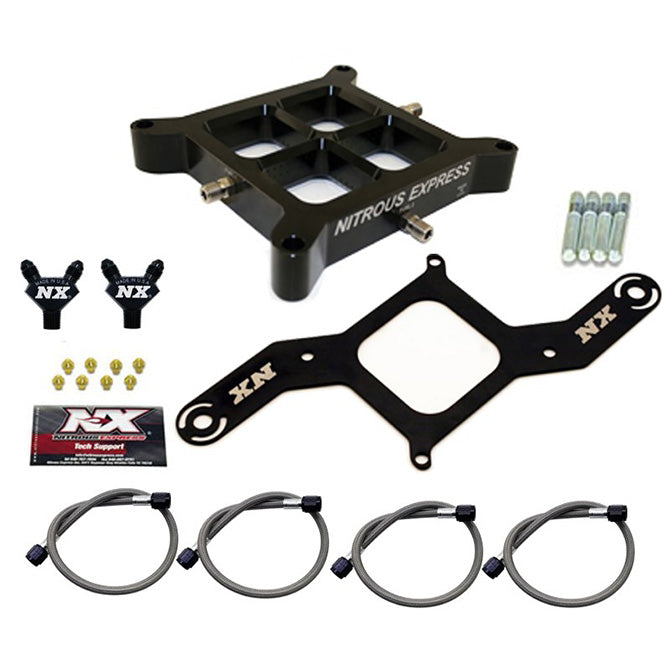Placa Transversal Billet Doble Etapa 4150 Brida 50-300Hp Nitrous Express NX NX606