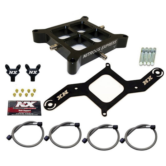 Placa Transversal Billet Doble Etapa 4150 Brida 50-300Hp Nitrous Express NX NX606