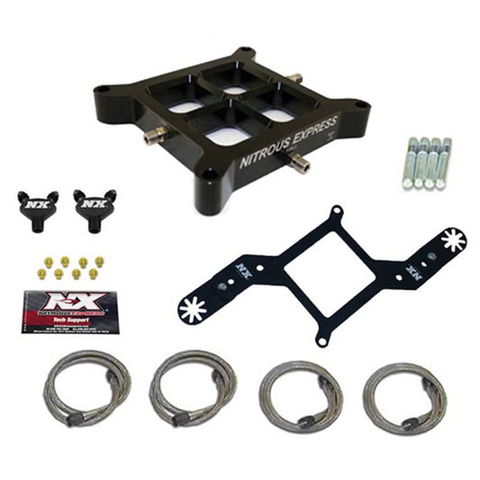 Placa Transversal Billet Doble Etapa Brida 4150 100-500Hp Nitrous Express NX NX616