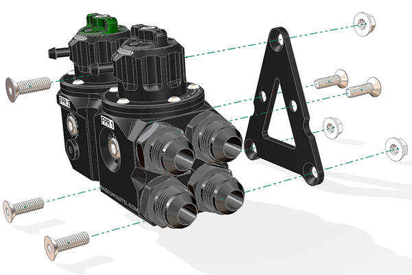 Regulador Doble de Presión de Combustible DFPR Radium Engineering 20-1102
