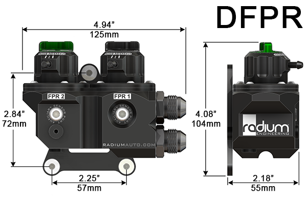 Regulador Doble de Presión de Combustible DFPR Radium Engineering 20-1102 - Imagen 3