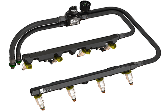 Kit de Fontanería de Rampa de Combustible Radium Engineering Ford 302 351 Windsor