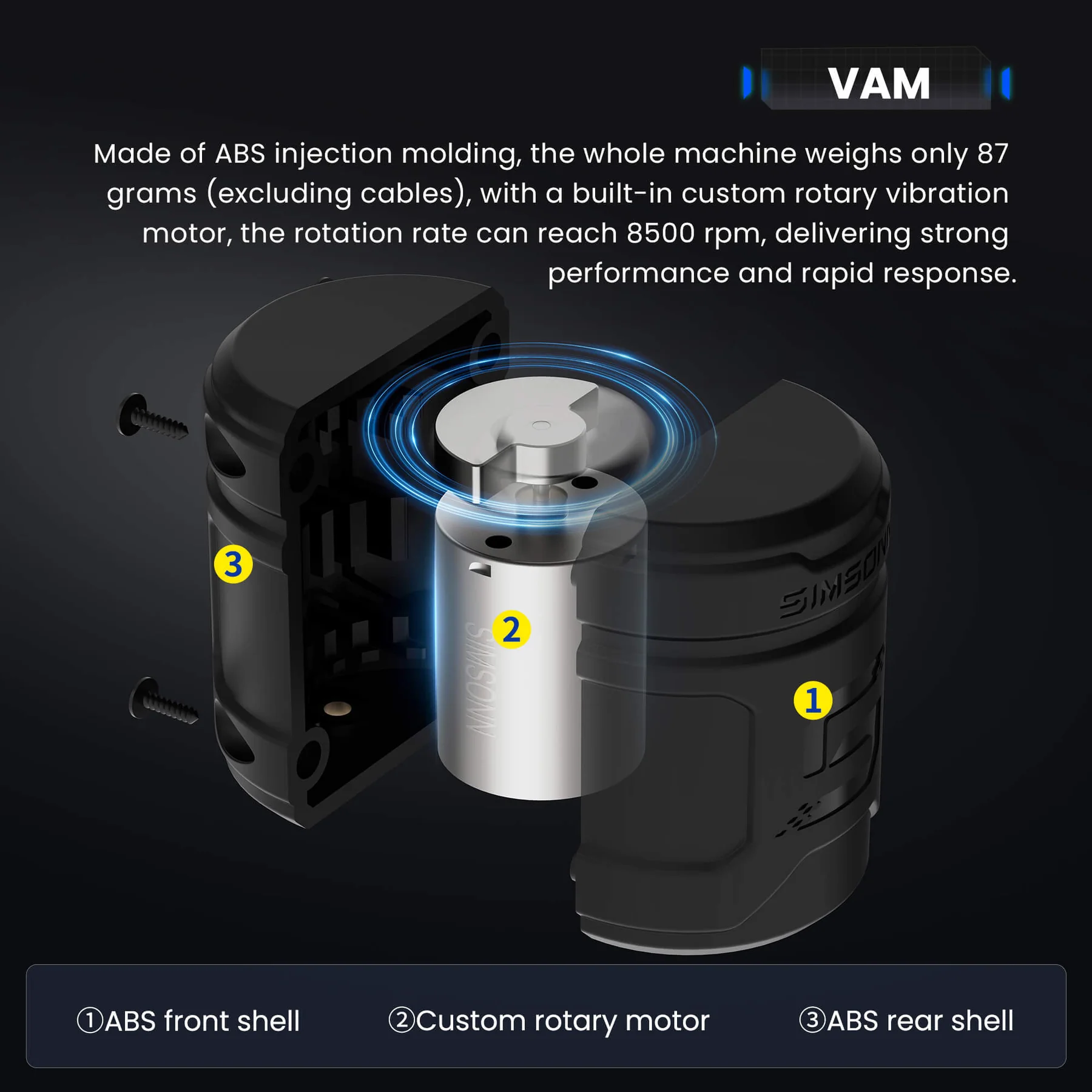 Reactor de Pedal con Feedback de Vibración SIMSONN VAM Simulador Lineal Simracing - Imagen 2