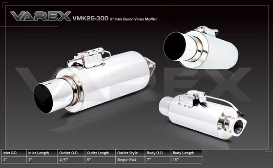 Silenciador Redondo XForce Varex 17,78cm x 38,1cm