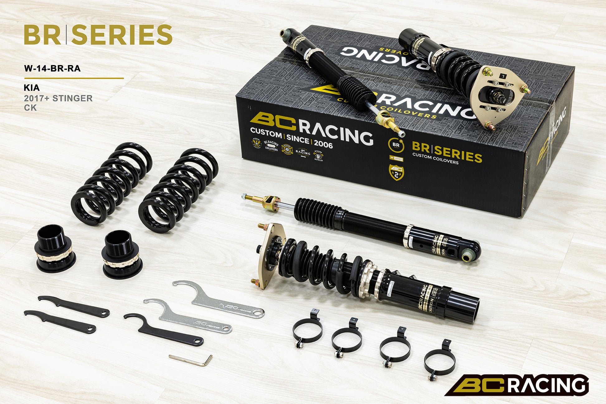Suspensión de Muelles Helicoidales BC Racing BR para KIA Stinger CK 2017+ (RWD/AWD) - Imagen 3