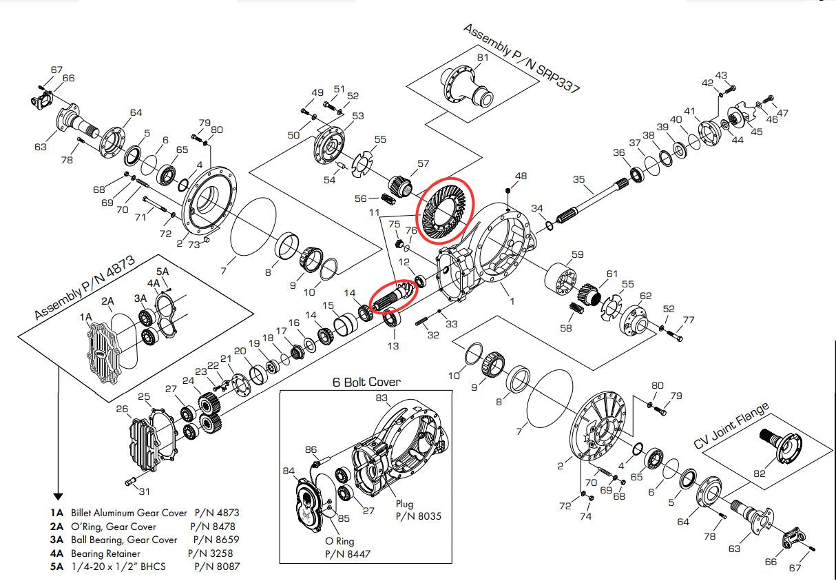 Grupo Cónico Winters Ring & Pinion 4.12 Standard 5714
