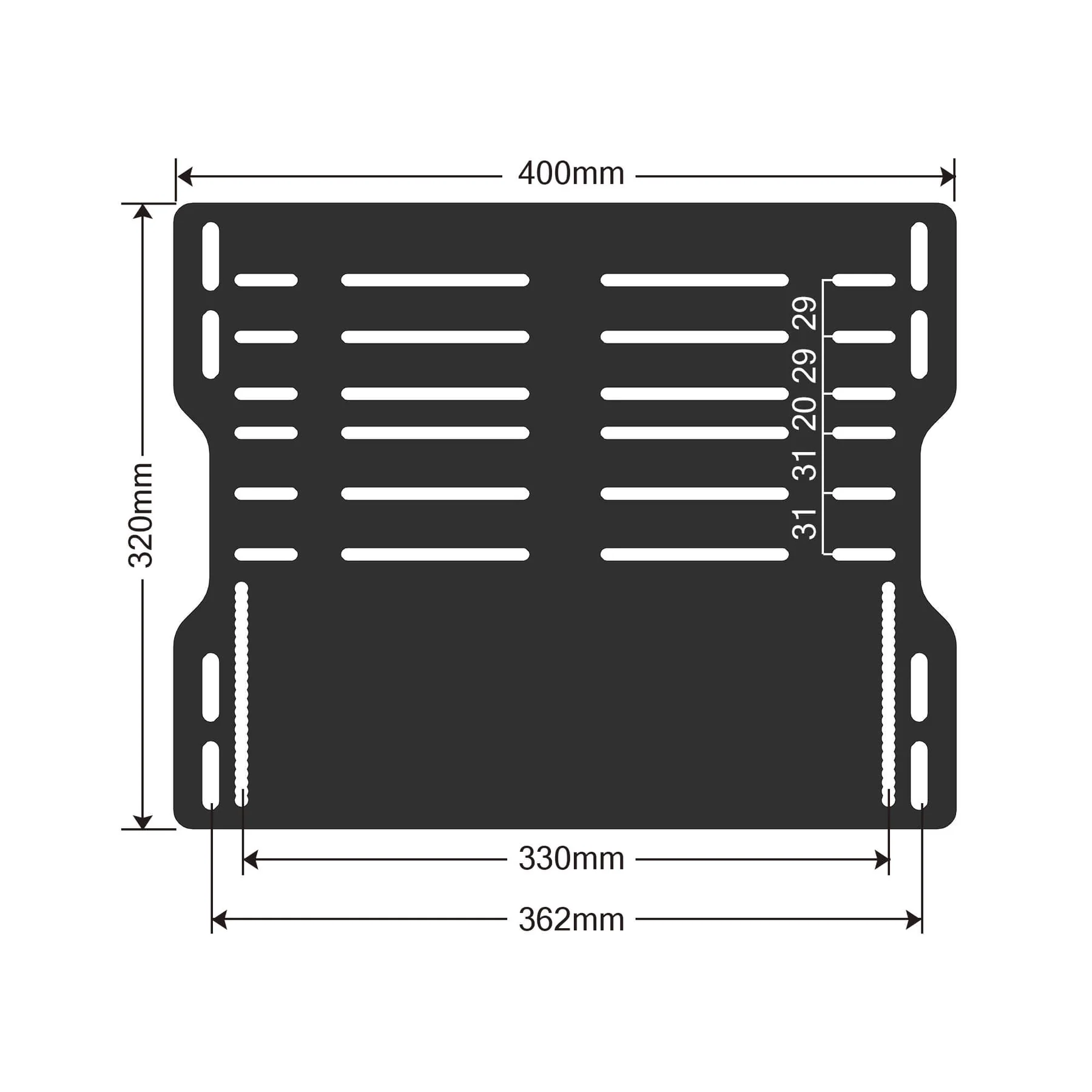 Baseplate SIMSONN Simulator Simracing - Negro - Imagen 2