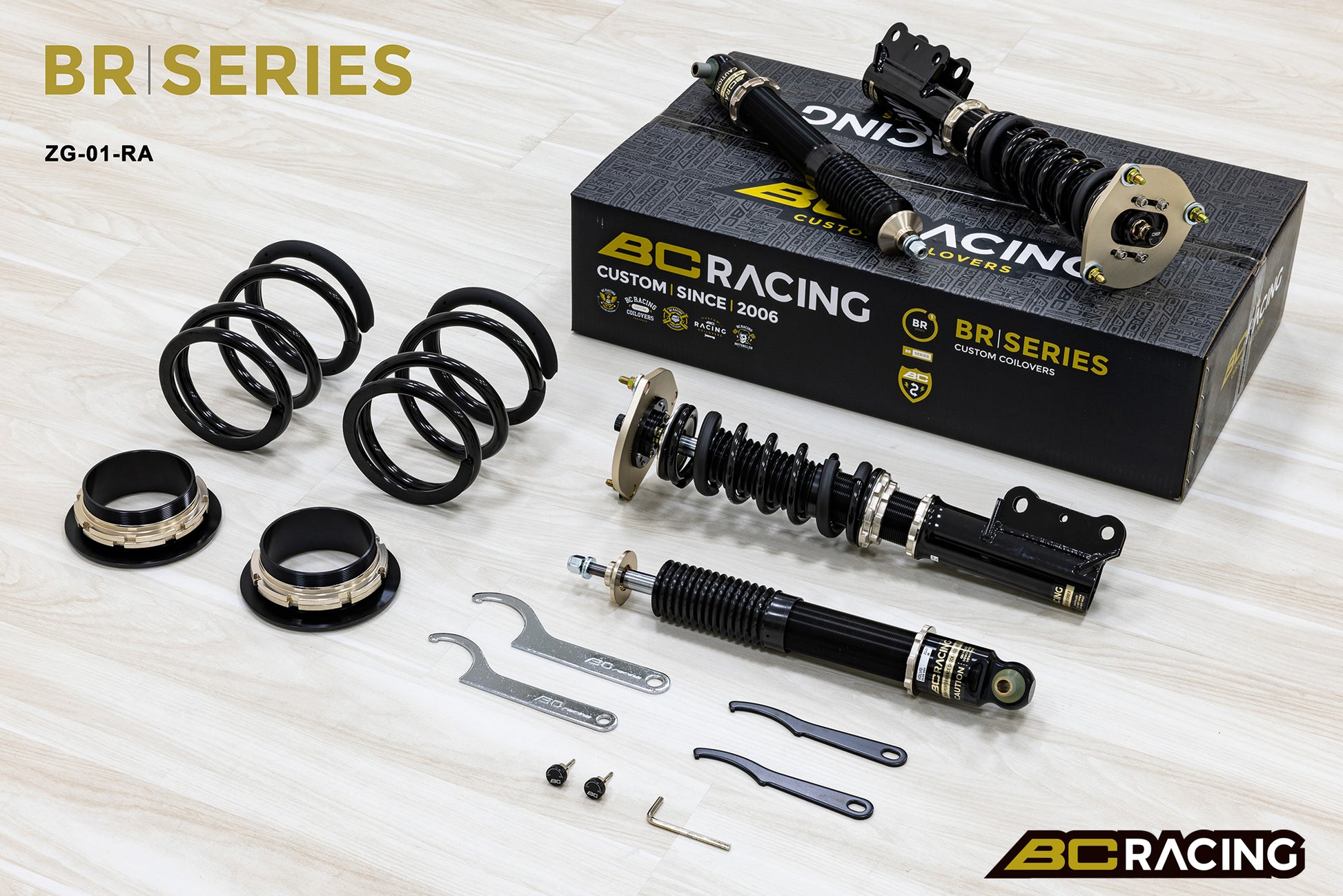 Suspensión de Muelles Helicoidales BC Racing ZG-01-BR-RA para Volvo S60 P2 2000-2009