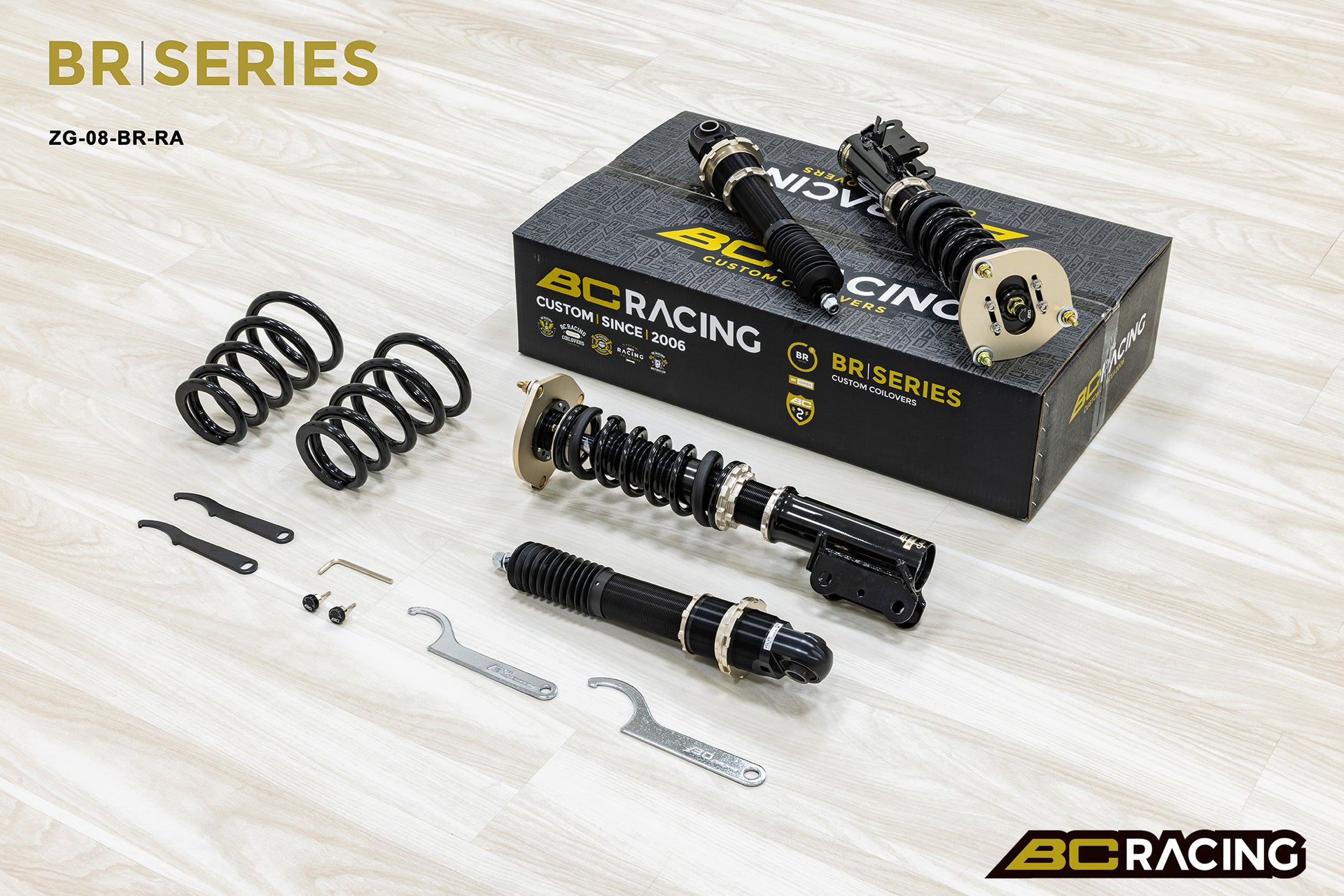 Suspensión de Muelles Helicoidales BC Racing ZG-08-BR-RA para Volvo S60-V70 AWD P2 2001-2007 - Imagen 3