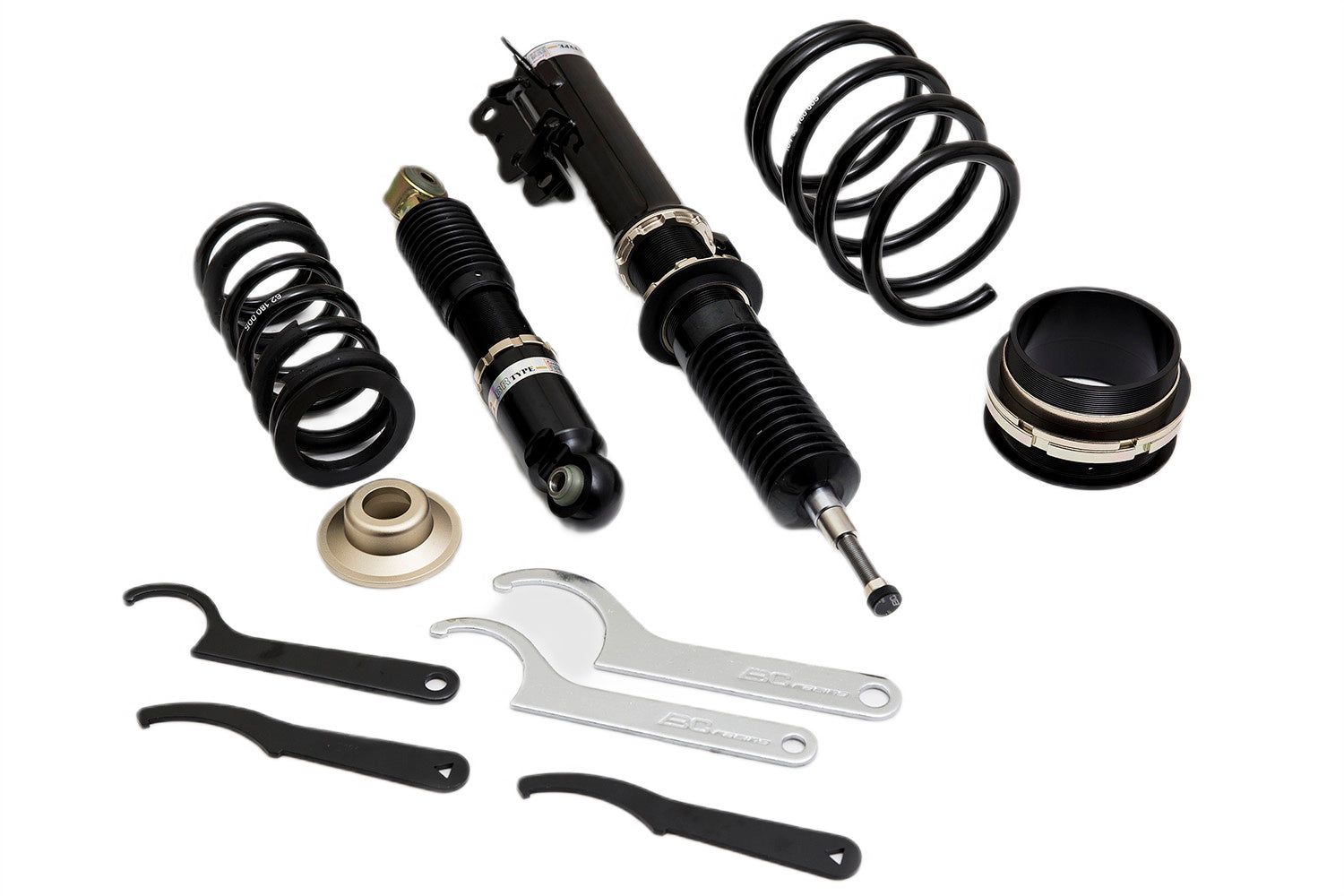 Suspensión de Muelles Helicoidales BC Racing ZO-04-BR-RN para Fiat 500 2007+ (Euro)