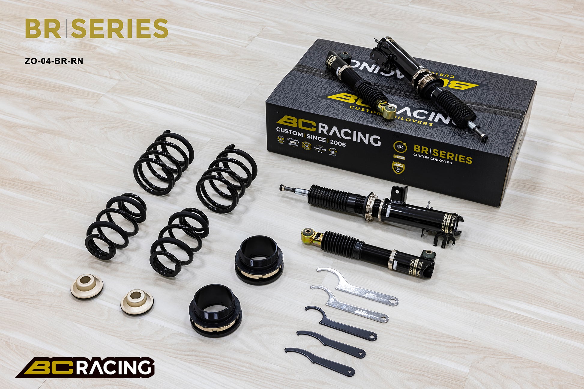 Suspensión de Muelles Helicoidales BC Racing ZO-04-BR-RN para Fiat 500 2007+ (Euro) - Imagen 3