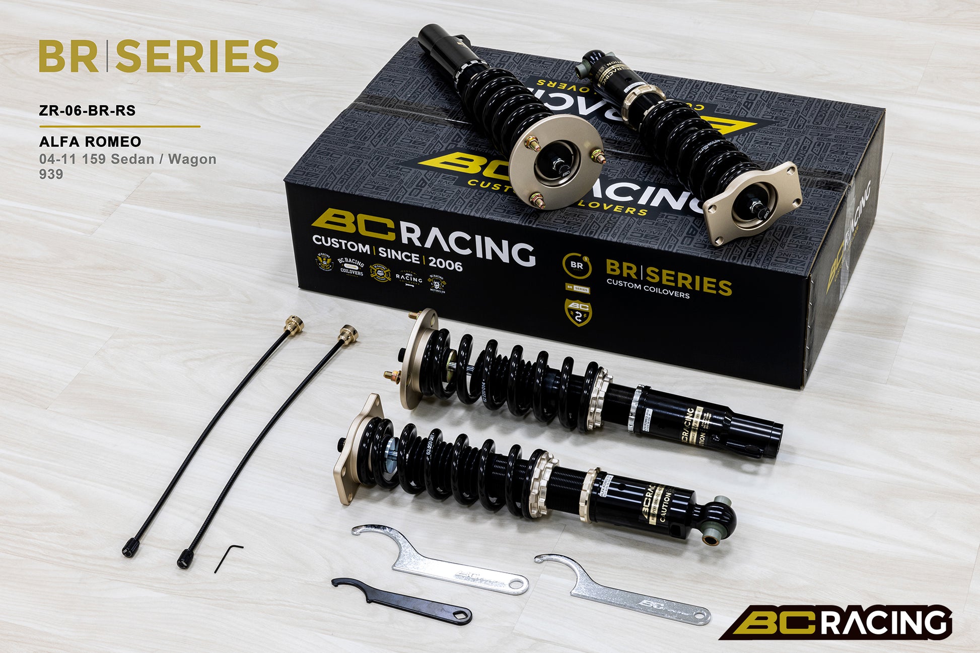 Suspensión de Muelles BC Racing ZR-06-BR-RS para Alfa Romeo 159 939 2004-2011 - Imagen 2