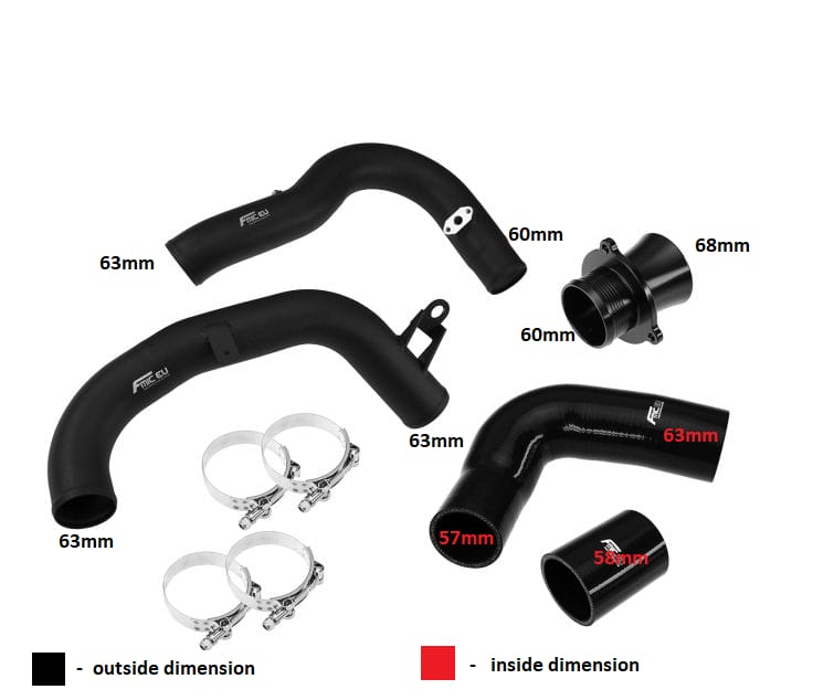 Charge Pipes para Audi A3 S3 8V VW Golf MK7 GTI R 1.8T 2.0T 2015+