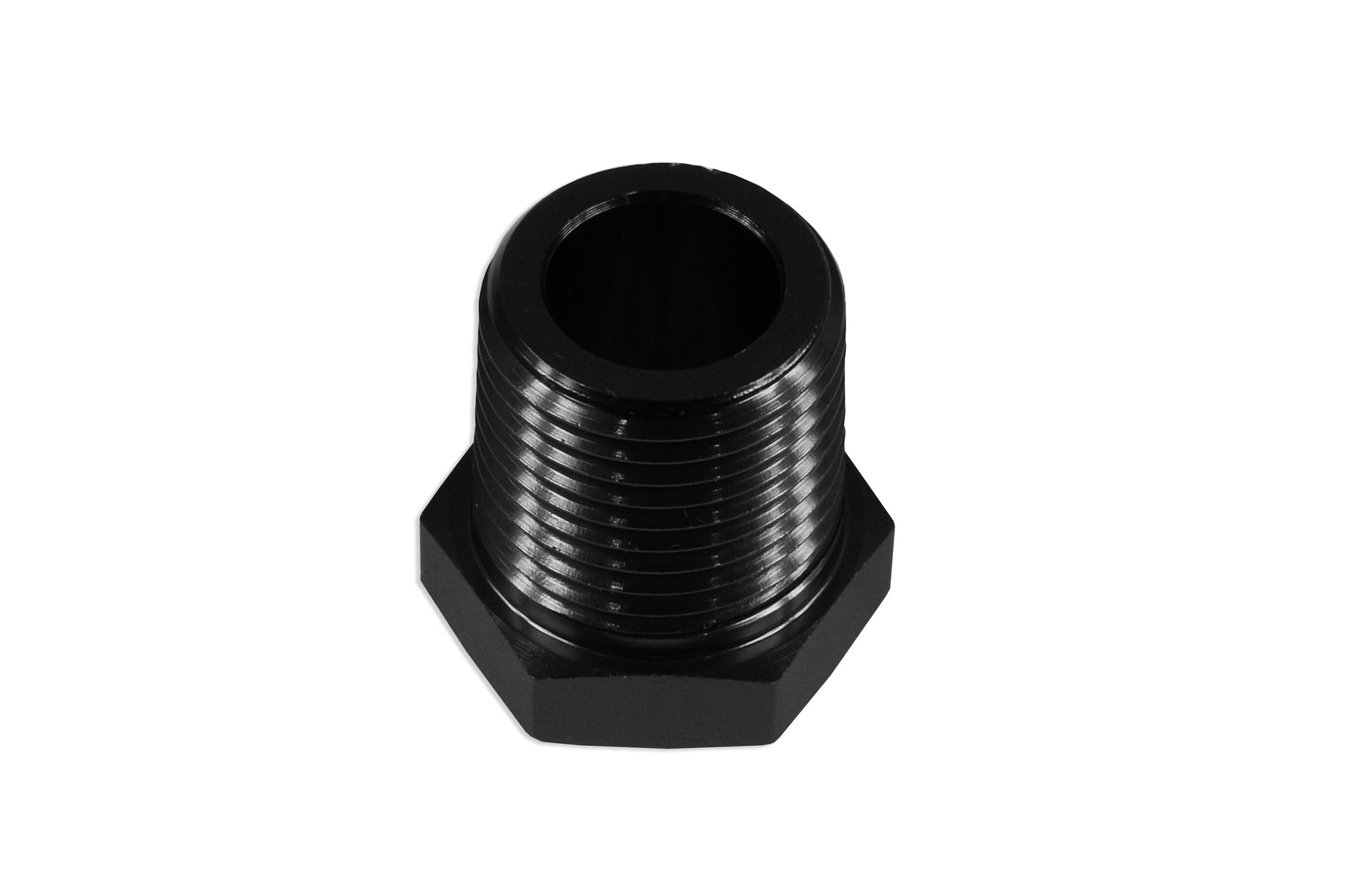 Adaptador 1 NPT Macho, Tapón Ciego Hexagonal para Combustible/Aceite (Negro)