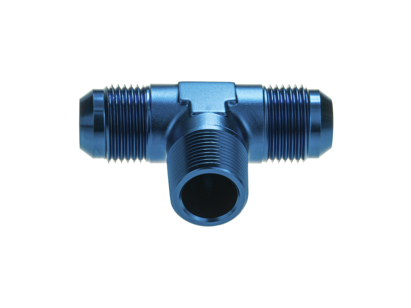 Adaptador de Combustible en T 3/4 NPT a AN12 JIC Abocardado Azul - Imagen 4