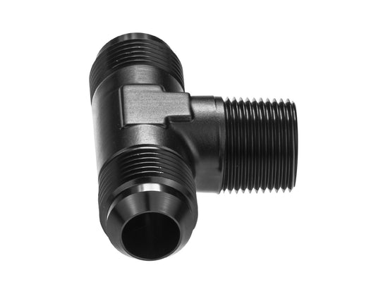 Adaptador de Combustible en T 1/4 NPT a AN6 JIC Negro