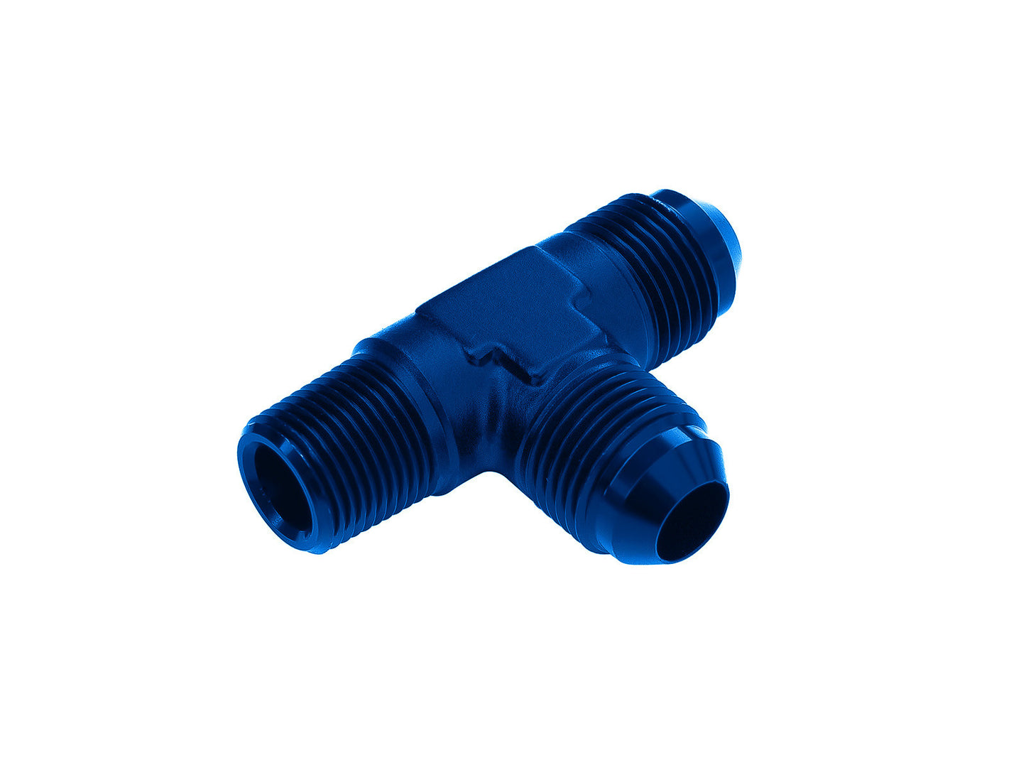 Adaptador de Combustible en T 3/8 NPT a AN8 JIC Abocardado Azul - Imagen 2
