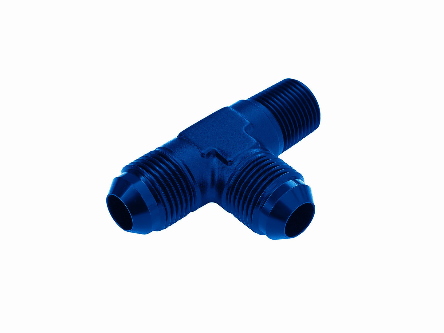 Adaptador de Combustible en T 3/8 NPT a AN8 JIC Abocardado Azul - Imagen 3
