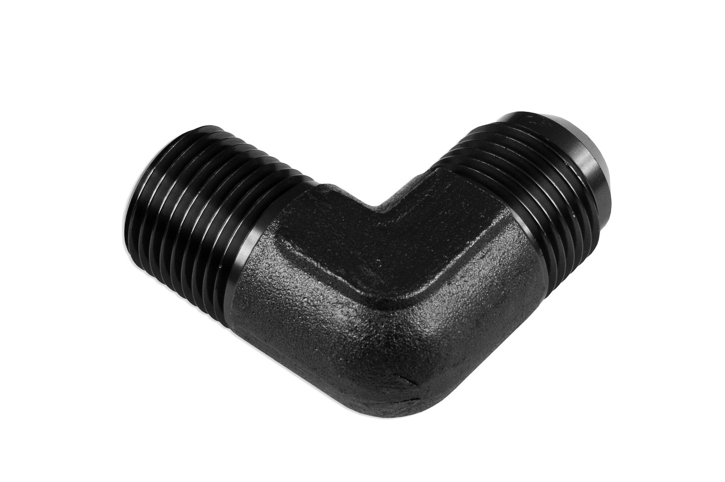 Adaptador AN10-3/4 NPT 90º Macho-Macho, Racor de Manguera Negro - Imagen 3