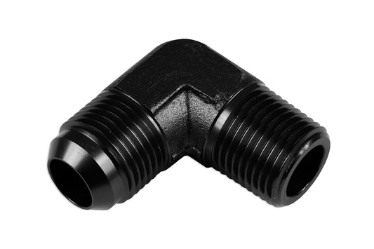 Adaptador AN10-3/4 NPT 90º Macho-Macho, Racor de Manguera Negro